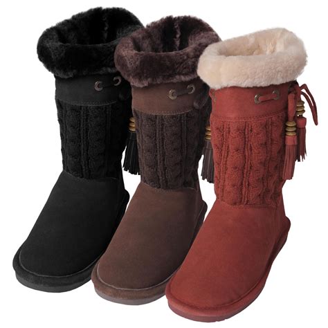 bearpaw knee high boots|famous footwear bear paws.